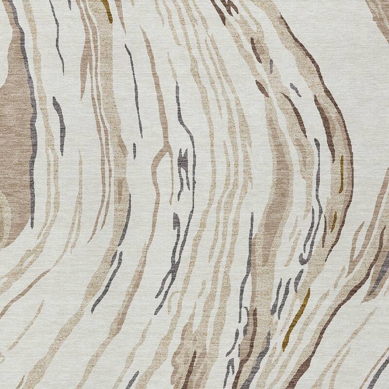 HomeRoots Abstract Transitional Rectangle Outdoor Rug