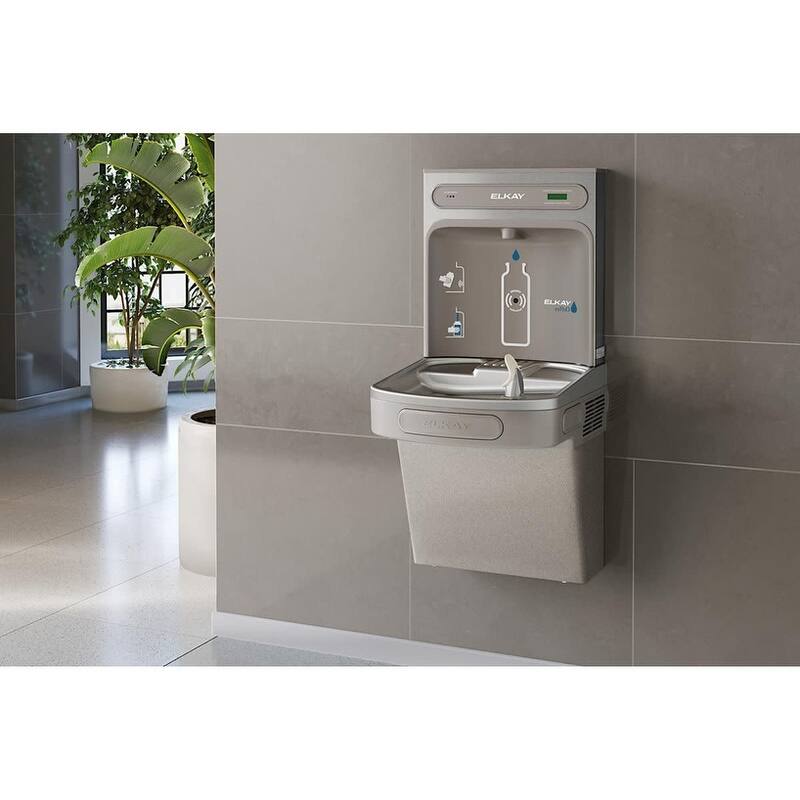 Elkay EZH2O Wall Mounted Drinking Fountain and Hands Free Bottle