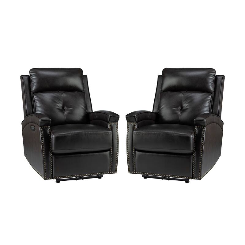 Edmondo Contemporary Power Recliner With a USB port Set Of 2 by HULALA HOME