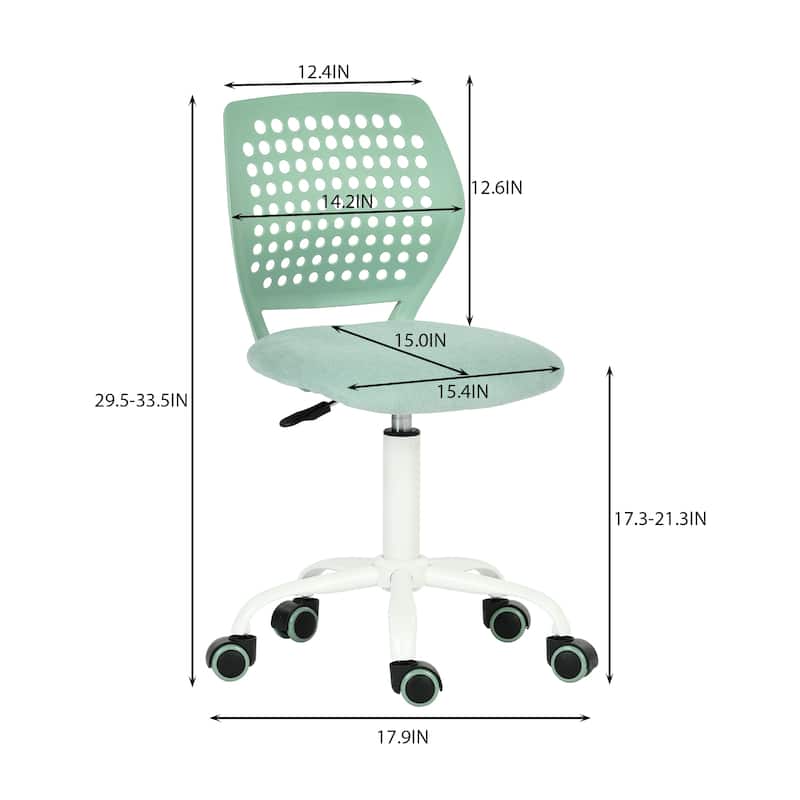 Homy Casa Adjustable Swivel Office Chair Wheels, Modern Study Chair