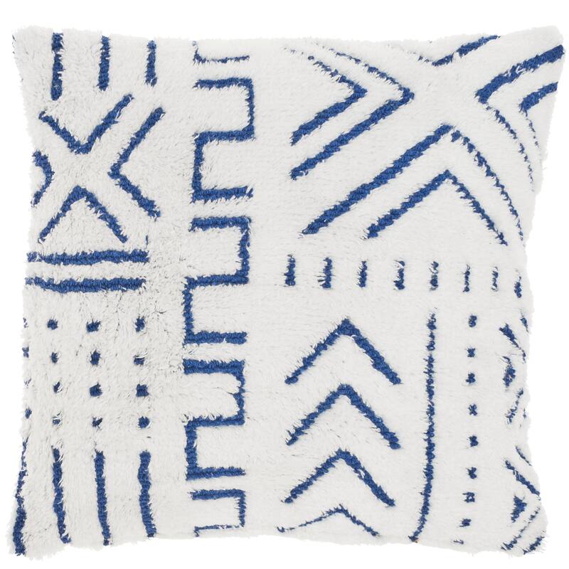 Mina Victory Life Styles Textured Geometric Boho Throw Pillow , ( 20" X 20" )