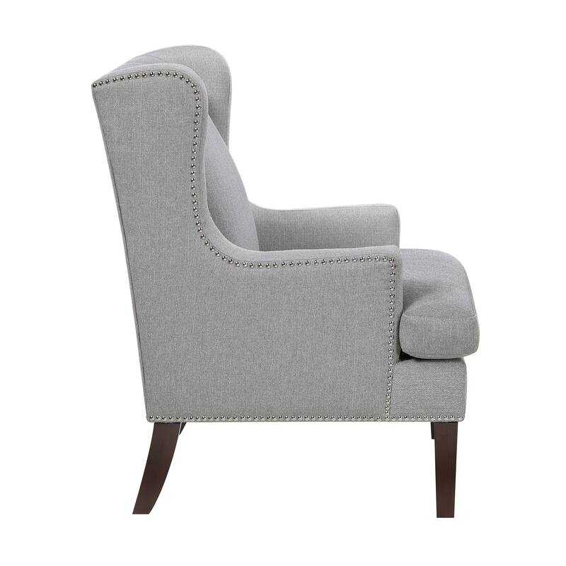 LaFollette 29" Textured Accent Chair - Nailhead Trim