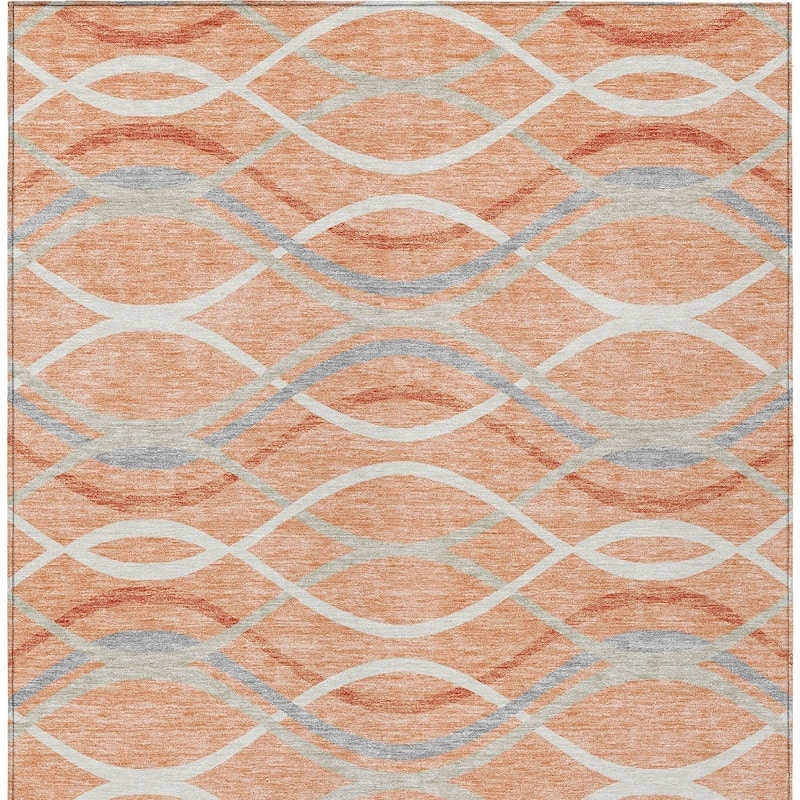 HomeRoots Abstract Transitional Rectangle Outdoor Rug