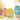 Glitzhome 7.5"H Set of 3 Easter Wooden Easter Egg Table Decor