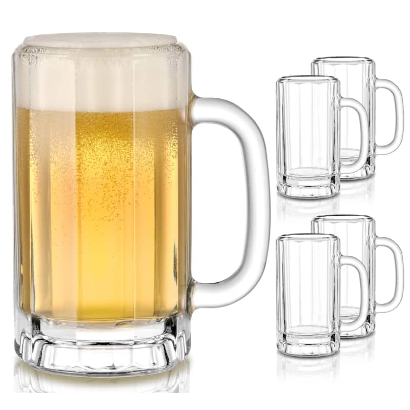 Libbey Heidelberg Glass Beer Mugs, 16-ounce, Set of 4 - Set of 4