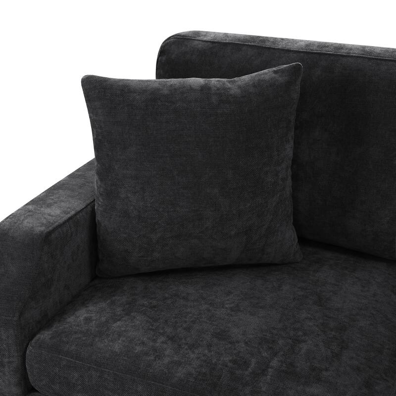 Sectional Sofa Bed L-shaped Sectional 81.9" Upholstered L-shaped Sofa with a Sofa Sleeper and a Hidden Storage Compartment