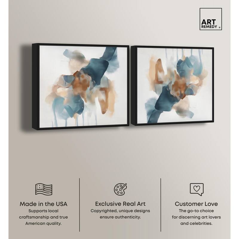 Simple Golden Peonie Canvas by Art Remedy