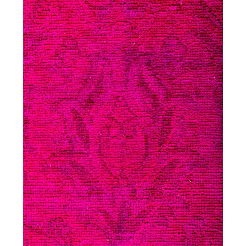 Overdyed One-of-a-Kind Hand-Knotted Area Rug - Pink - 4' 0" x 6' 4"