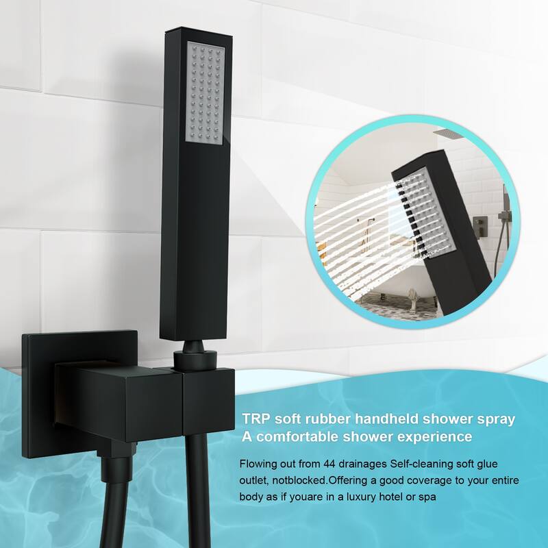 GIVINGTREE 12 inch Tub and Shower Faucet with Rough-In Valve - 12 inch