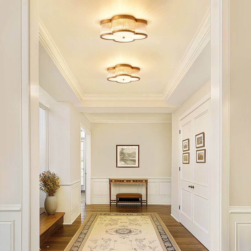 15.7" 4 - Light Modern Flush Mount Ceiling Light for Bedroom - 4 Light