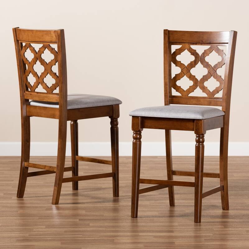 Ramiro Modern and Contemporary Transitional 2-PC Counter Stool Set