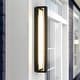 preview thumbnail 24 of 23, Rennnsan Modern Black Rectangular Linear LED Outdoor Wall Lights/Sconce Lighting