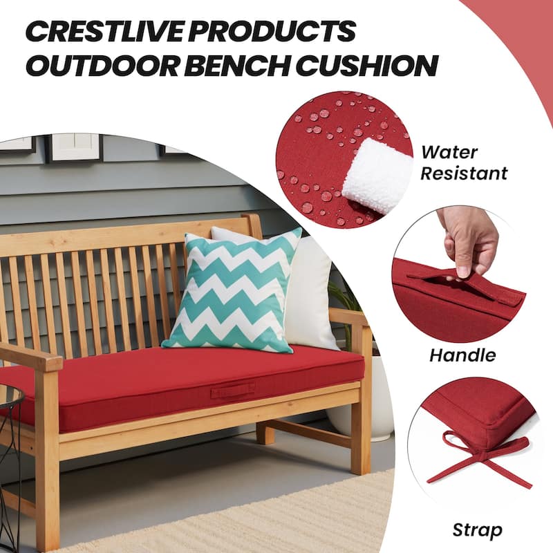 Outdoor Settee Bench Seat Cushion Patio Swing Cushion Loveseat Cushion