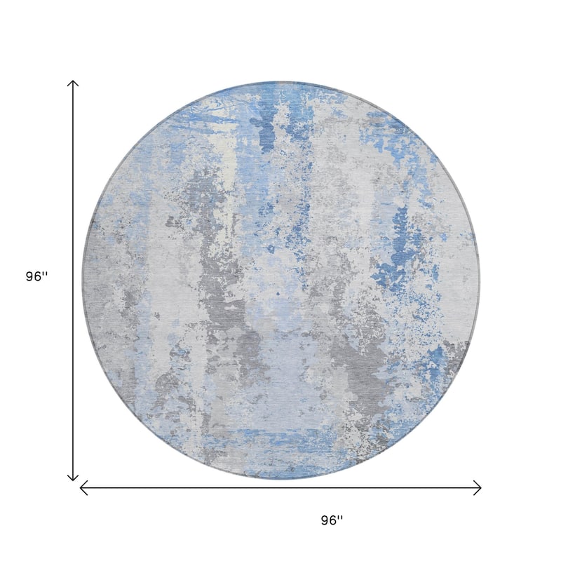 HomeRoots Abstract Transitional Rectangle Outdoor Rug