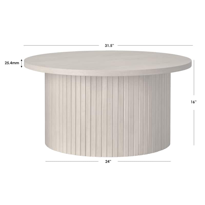 Lifestorey Kendrick Fluted Coffee Table