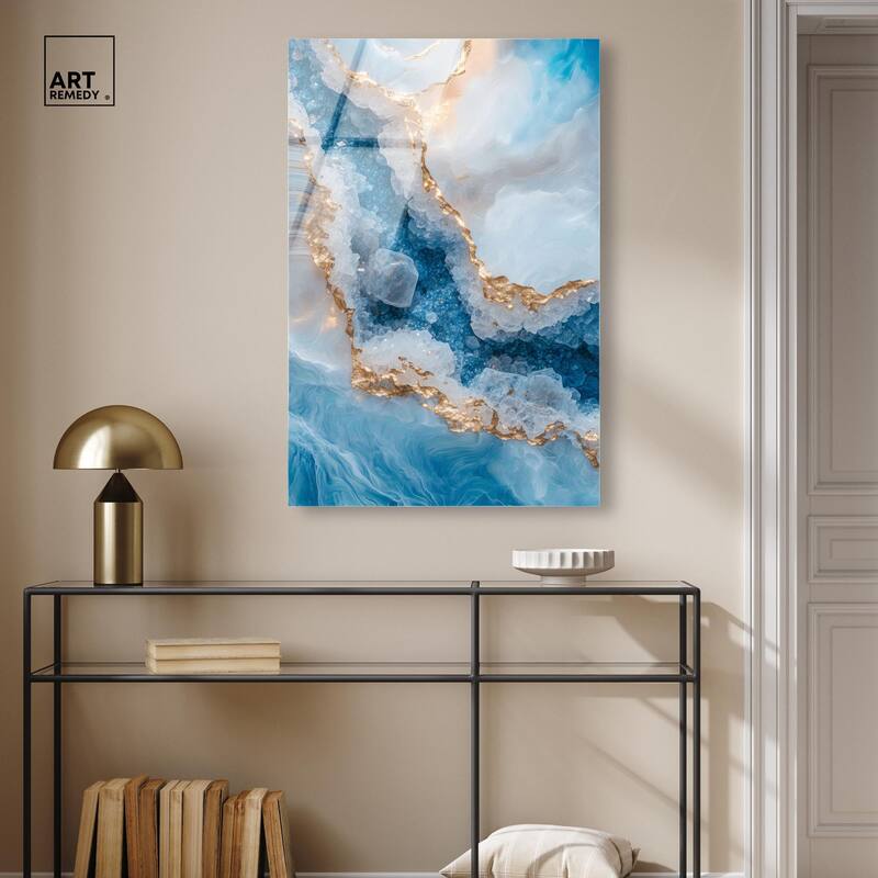 Molten Topaz I Acrylic by Art Remedy, Ready to Hang