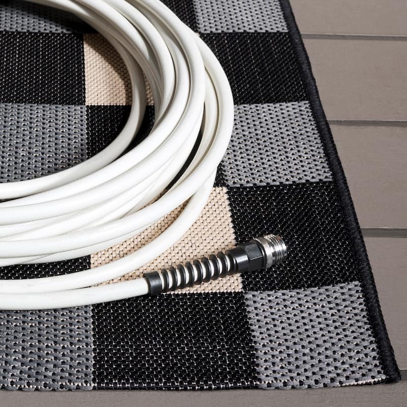 SAFAVIEH Courtyard Meryem Indoor/Outdoor Washable Backyard Patio Rug