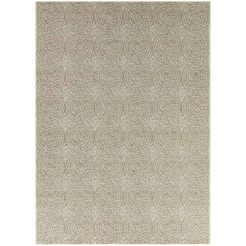 Agard Textured Patio Indoor/Outdoor Area Rug - 5'3" x 7' - Brown