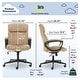 preview thumbnail 79 of 86, Serta Hannah Office Chair with Headrest Pillow, Adjustable Ergonomic Desk Chair with Lumbar Support