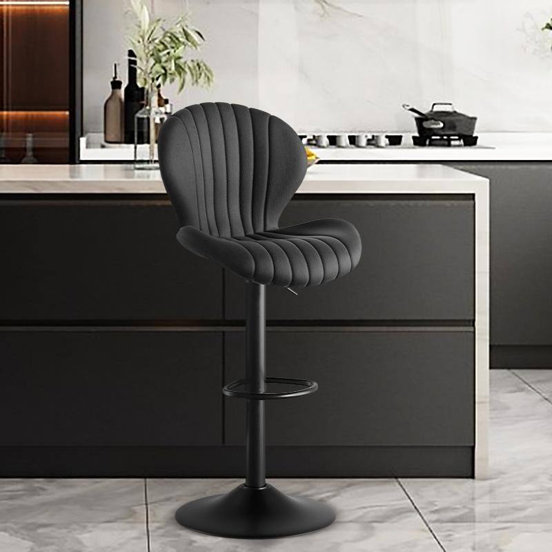 Bar Stools Set of 2 Modern Swivel Bar Chairs, Barstools Counter Height with High Backrest, Easy 3-5 Minute Assembly