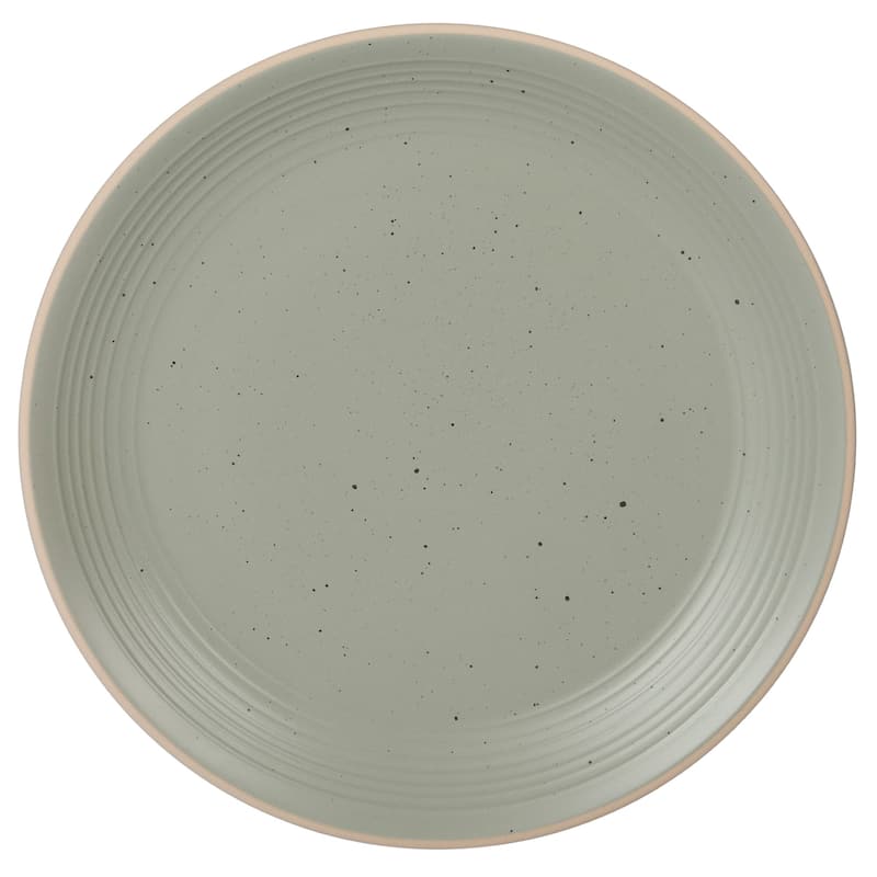 Gibson Home Dinah 16 Piece Double Bowl Stoneware Embossed Speckled Dinnerware Set