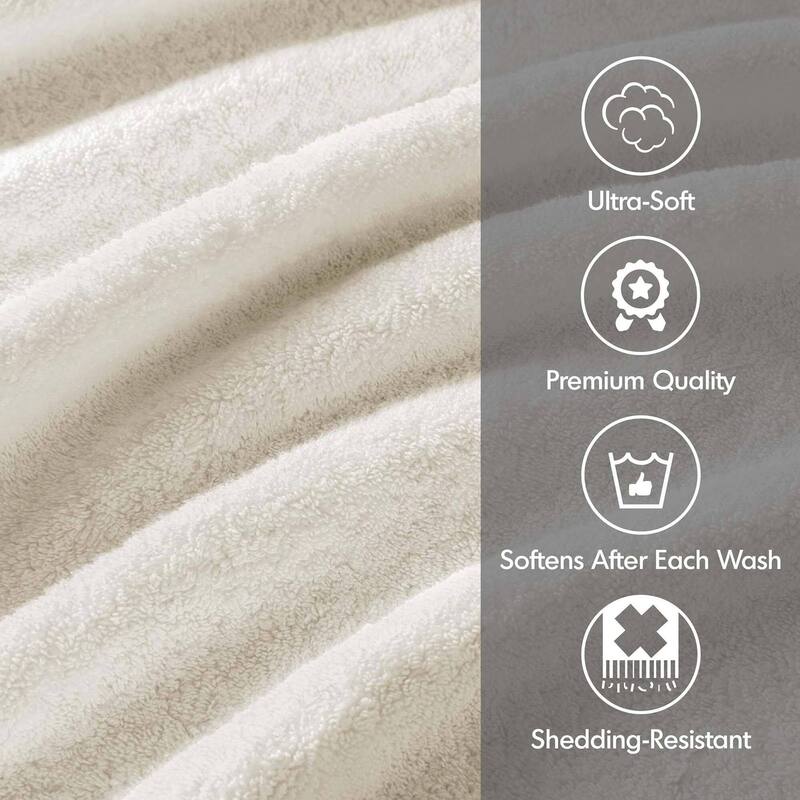 Madison Park Signature 800GSM Ultra-Soft 100% Cotton Absorbent Towel Set