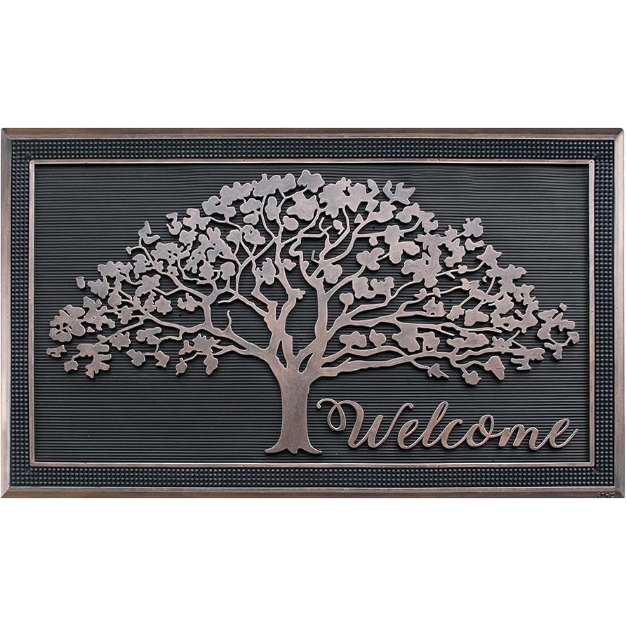 A1 Home Collections 100% Rubber Front Door Mat 30"x 48" Non-Slip Welcome Doormat Rubber Thin Profile Heavy Duty Doormat