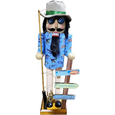 14" Salty Fisherman Nutcracker
