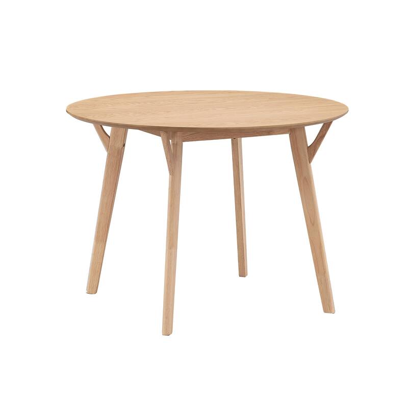 42.01" Modern Round Dining Table, Wooden Table Seats 4, Suitable for Apartment, Living Room, Dining Room, and Patio