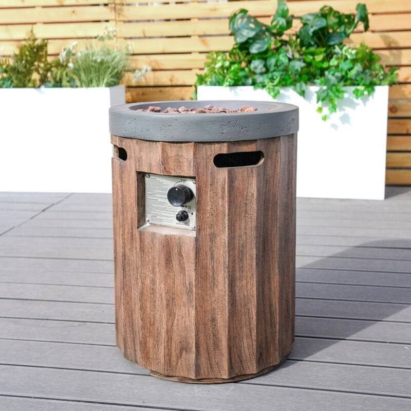 Outdoor 20" Liquid Propane Bucket Patio Heater - Brown