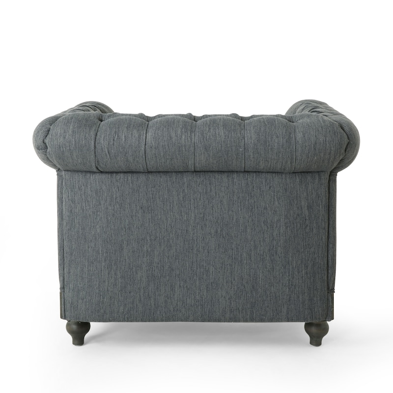 Castalia Chesterfield Tufted Club Chair by Christopher Knight Home - 39.00" L x 33.50" W x 28.00" H