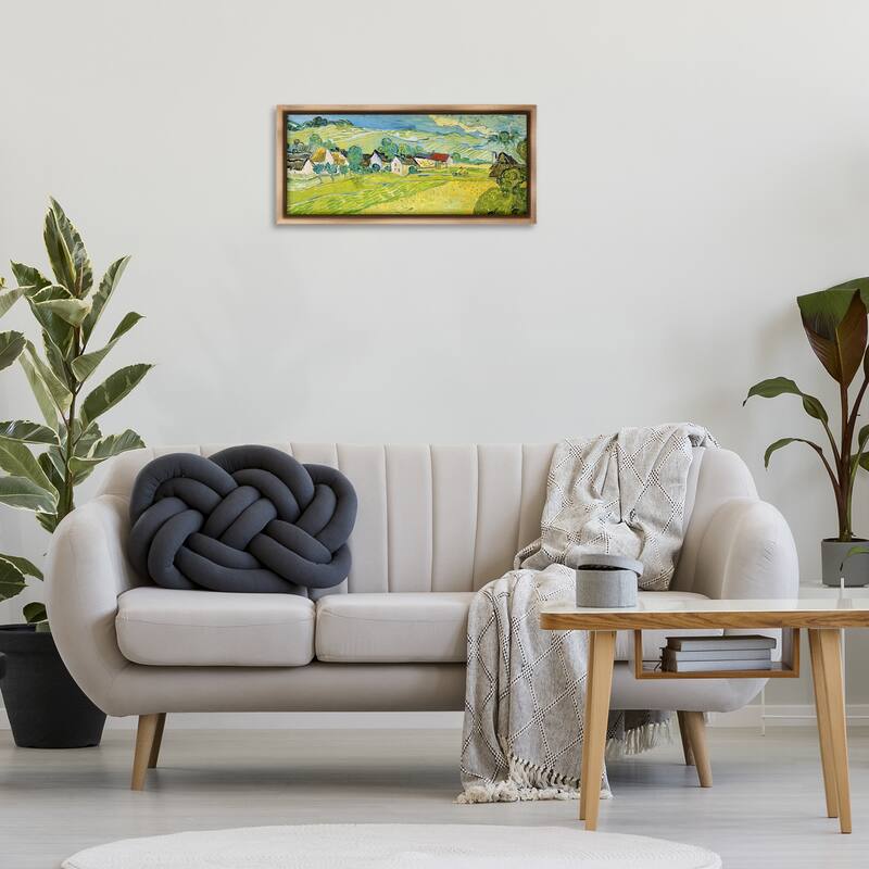 Stupell Classic Vast Countryside Framed Floater Canvas Wall Art Design By Vincent Van Gogh