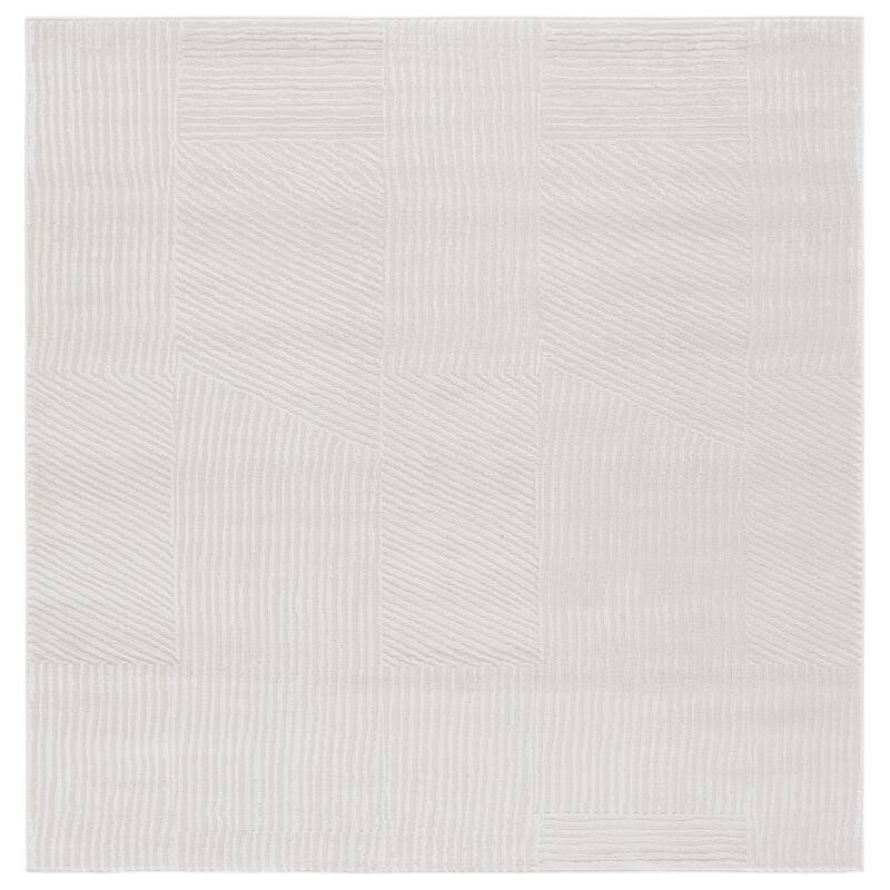SAFAVIEH Saylor Kamelija Modern Contemporary Rug - 6'3" Square - Ivory