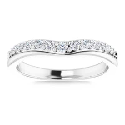 1/3Ct Round Cut Accent Wedding Ring Anniversary Gold Lab Grown