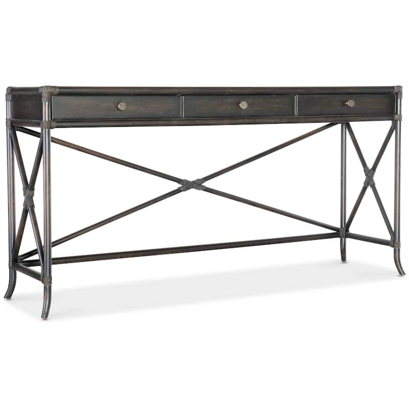 Hooker Furniture 6950-80171 Retreat 19" Wide Wood Top Maple and Oak - Black Sand