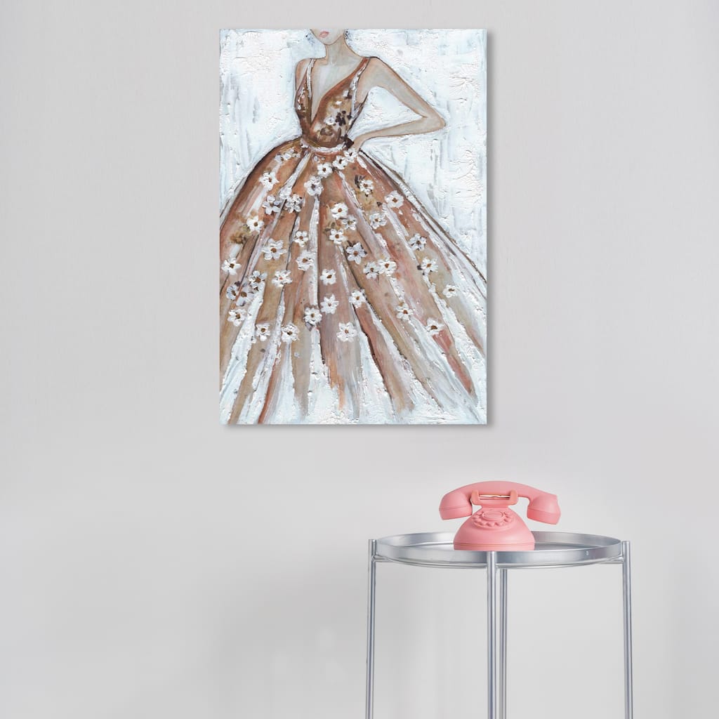 Wynwood Studio Fashion and Glam Elegant Mystery Brown and French Country Wall Art Canvas Print