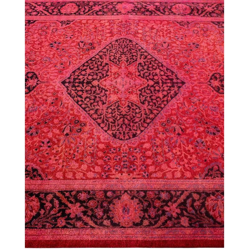 Overdyed, One-of-a-Kind Hand-Knotted Area Rug - Pink - 5' 1" x 7' 8"