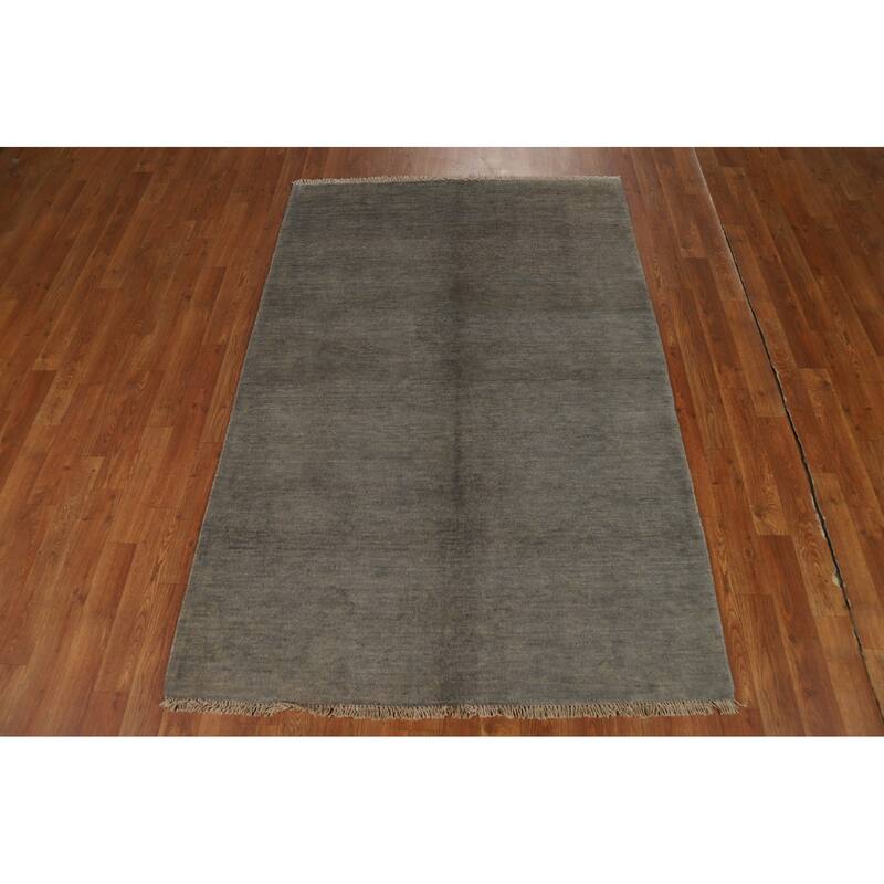 Hand Knotted Oriental 100% Wool Carpet Modern Modern Multi-Colored Gabbeh Area Rug - 6' 0'' X 3' 11''