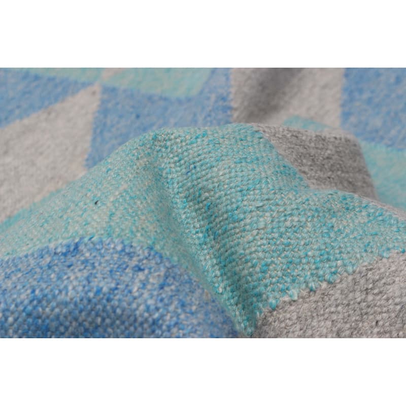 Ankara FW Aqua Kilim 5'2" x 8'0" - 5'2 x 8'0