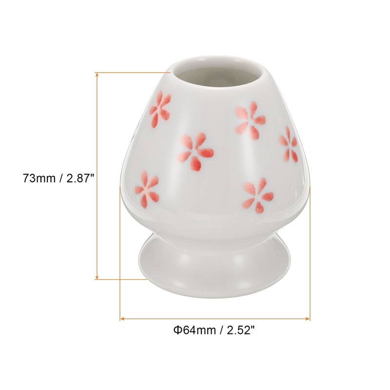 Ceramic Chasen Stand 73mm Matcha Whisk Holder Teas Set Whisks Stand Cherry White - Cherry White - Cherry White