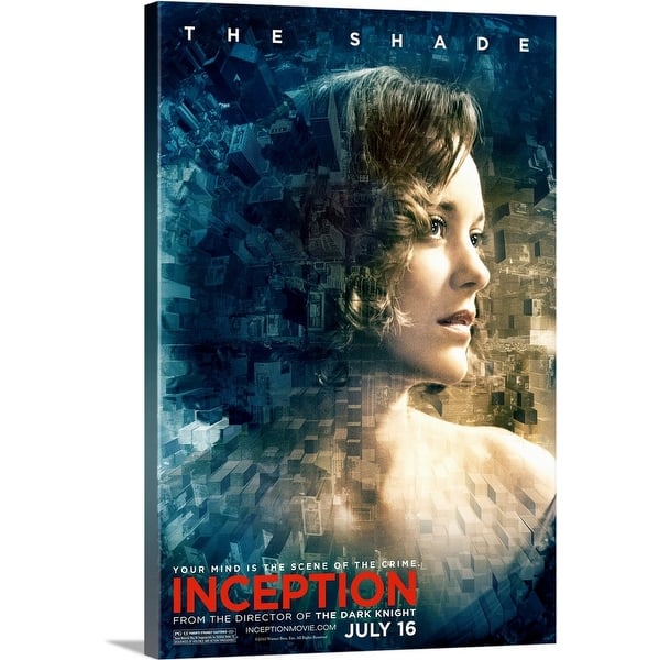 Shop Black Friday Deals On Inception Movie Poster Canvas Wall Art Overstock 24133310