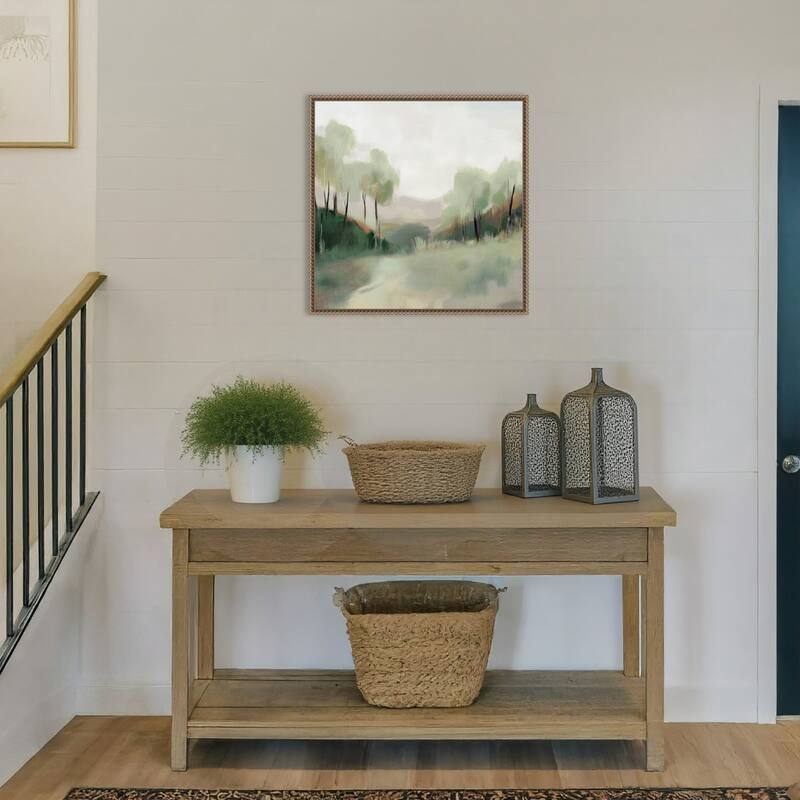 Natures Sapphire Touch No. 2 by Mona Grace Framed Canvas Wall Art Print