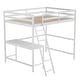 preview thumbnail 45 of 60, Traditional Wood Slat Loft Bed with Integrated Desk & Ladder