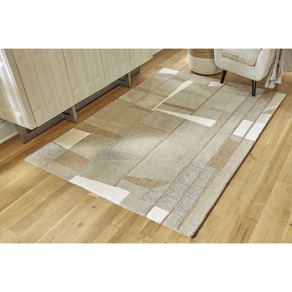 Signature Design by Ashley Abbotton Taupe/Gray/Brown Rug