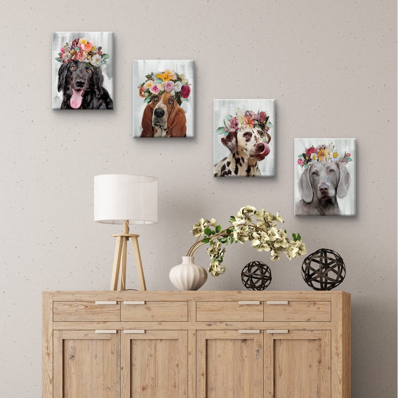 Flower Power I, II, III, IV by Studio Arts Canvas Art Prints