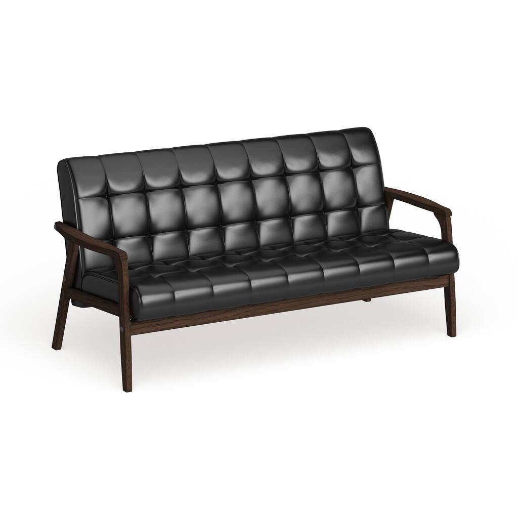 Carson Carrington Karkkila Brown Mid-Century Sofa