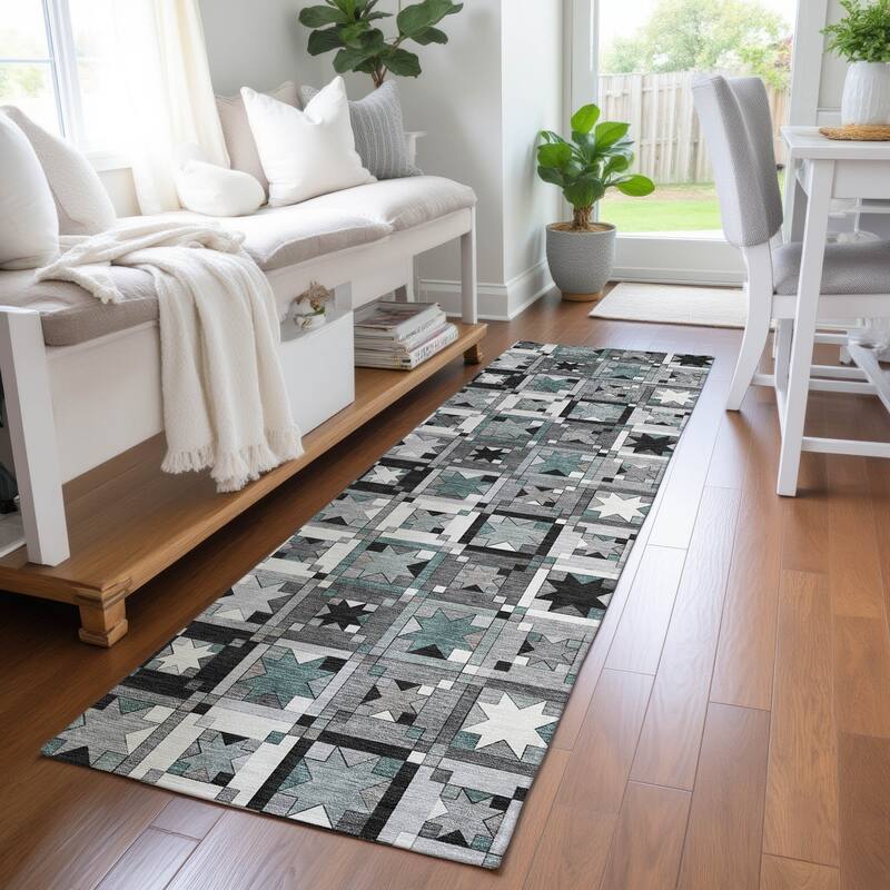 Machine Washable Indoor/ Outdoor Global Goddard Chantille Rug