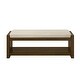 preview thumbnail 19 of 20, 47" Accent Bench with Lower Shelf Shoe Rack, Padded Seating Bench, Bed End Bench with Storage, Removable Cushion