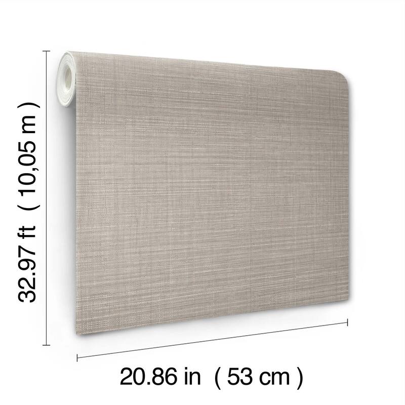 York Wallcoverings Lotus Silk Ecru Wallpaper