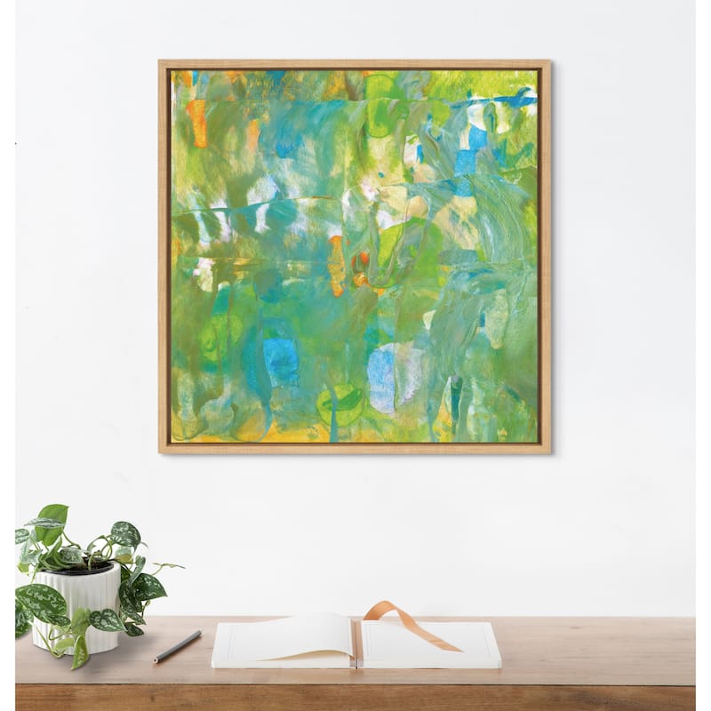 Kate and Laurel Sylvie Mango Framed Canvas by Mentoring Positives